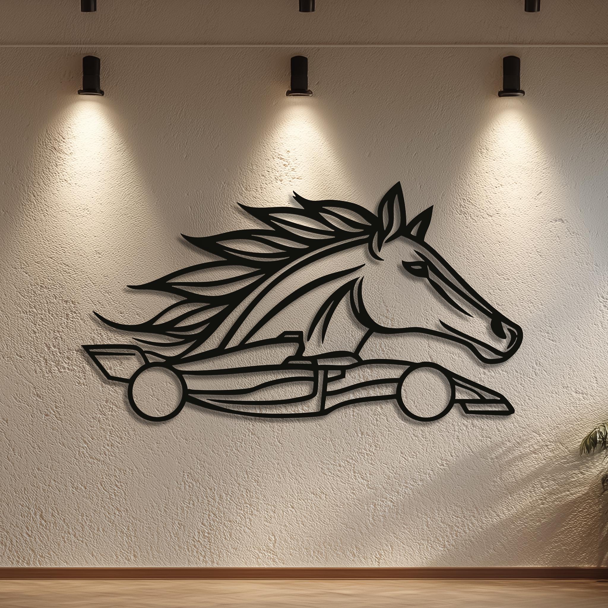 Personalized horsepower wall art product detail.