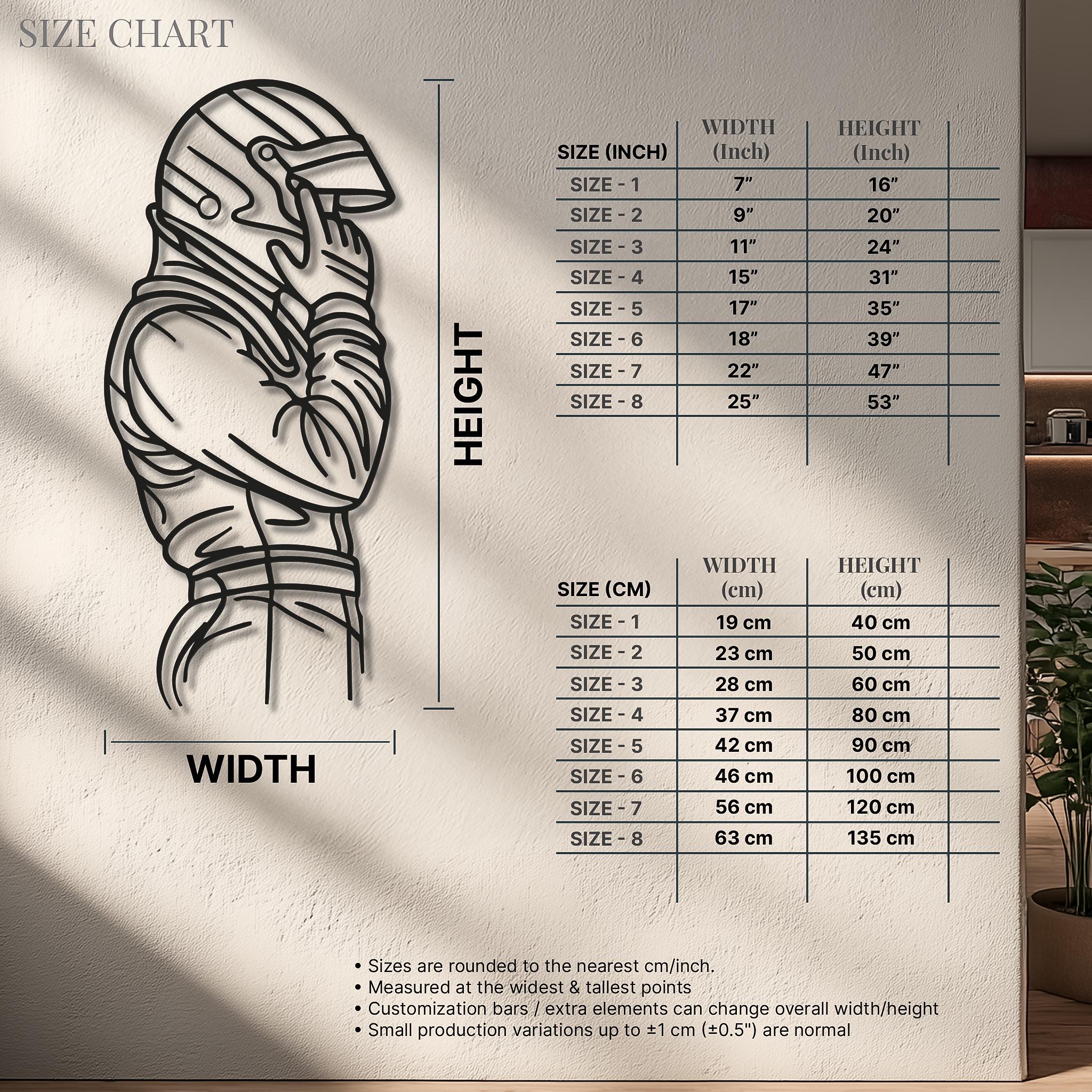 Custom Racing Driver Metal Wall Art, Personalized Motorsport Gift for Son, Go Kart Racer Silhouette, Sim Racing Room Decor, Boys Bedroom image 4